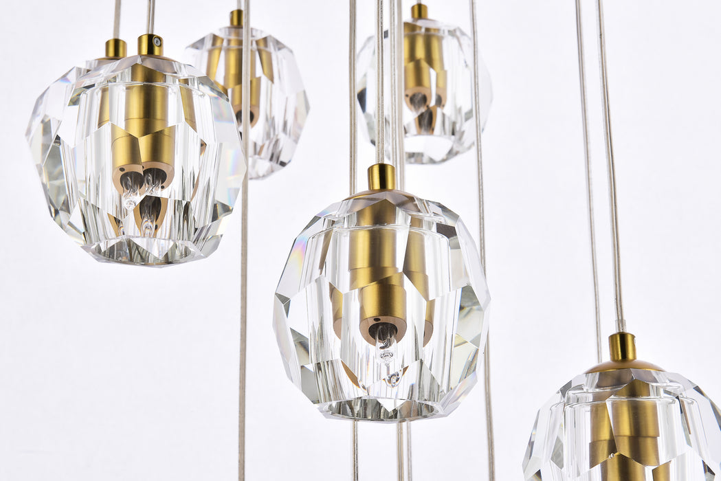Eren LED Pendant Gold-Mini Pendants-Elegant Lighting-Lighting Design Store