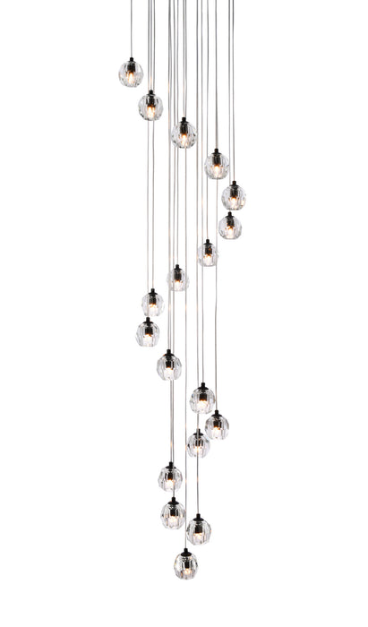 Eren LED Pendant Black-Mini Pendants-Elegant Lighting-Lighting Design Store
