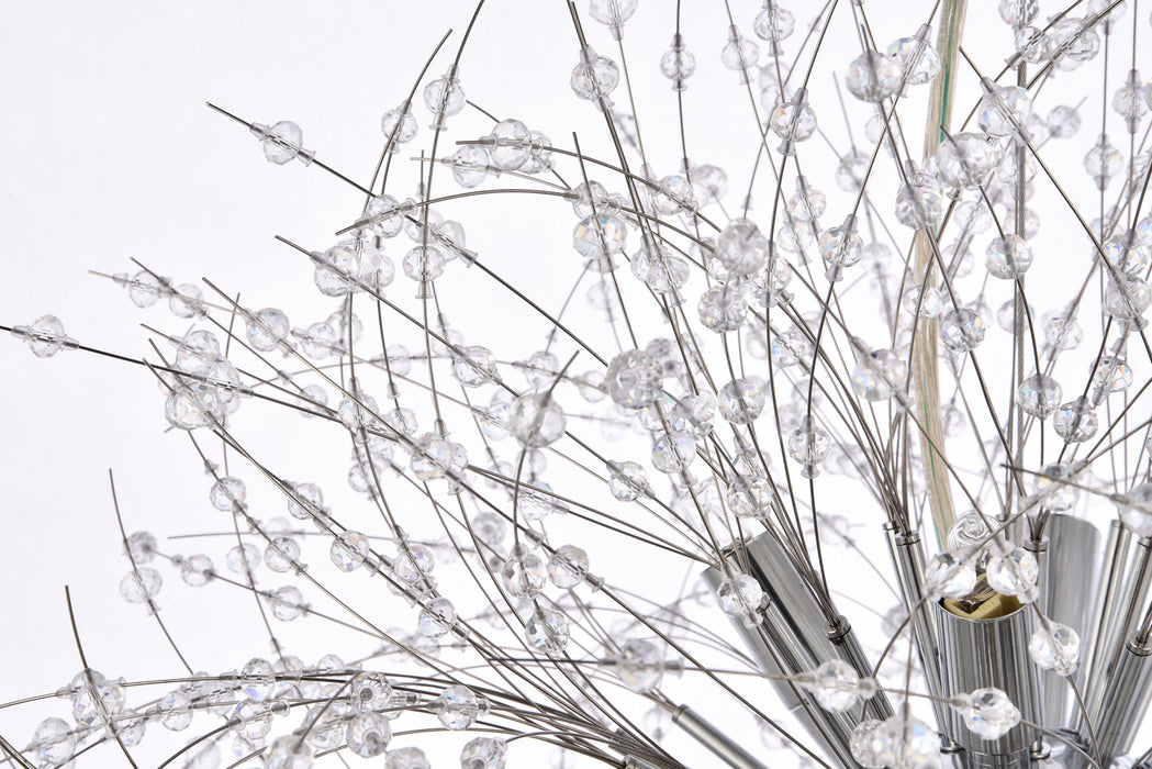 Solace 12 Light Pendant Chrome-Pendants-Elegant Lighting-Lighting Design Store