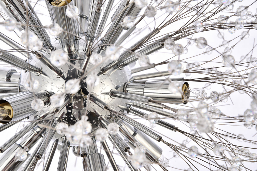 Solace 12 Light Pendant Chrome-Pendants-Elegant Lighting-Lighting Design Store