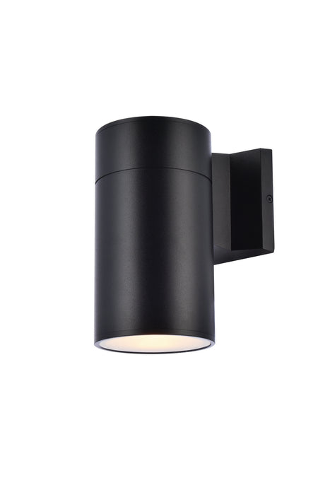 Elegant Lighting - LDOD4039BK - LED Outdoor Wall Lamp - Raine - black