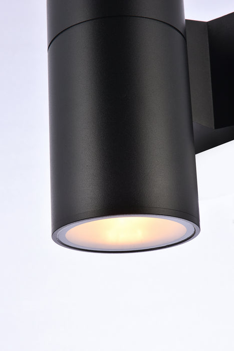 Elegant Lighting - LDOD4039BK - LED Outdoor Wall Lamp - Raine - black