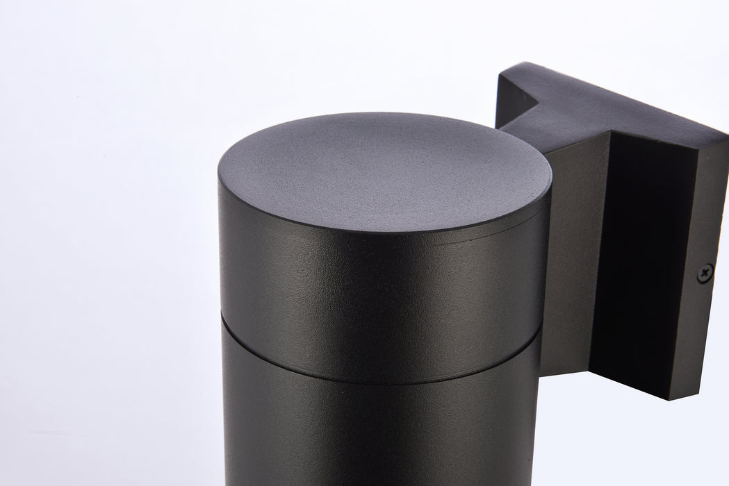 Elegant Lighting - LDOD4039BK - LED Outdoor Wall Lamp - Raine - black