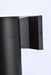 Elegant Lighting - LDOD4039BK - LED Outdoor Wall Lamp - Raine - black