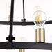 Quorum - 64-24-6980 - 24 Light Chandelier - Paxton - Textured Black w/ Aged Brass