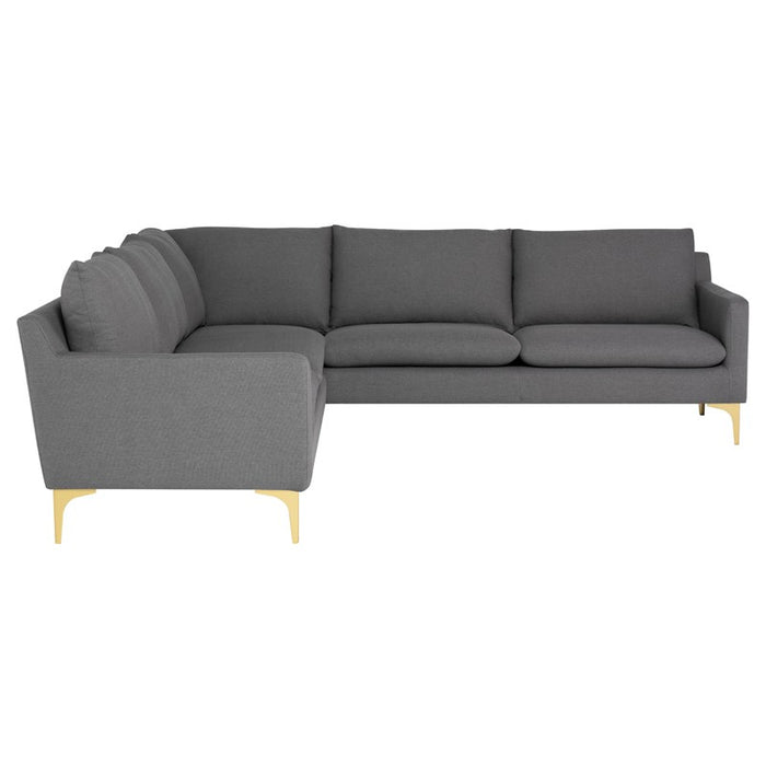 Nuevo - HGSC831 - L Sectional - Anders - Slate Grey