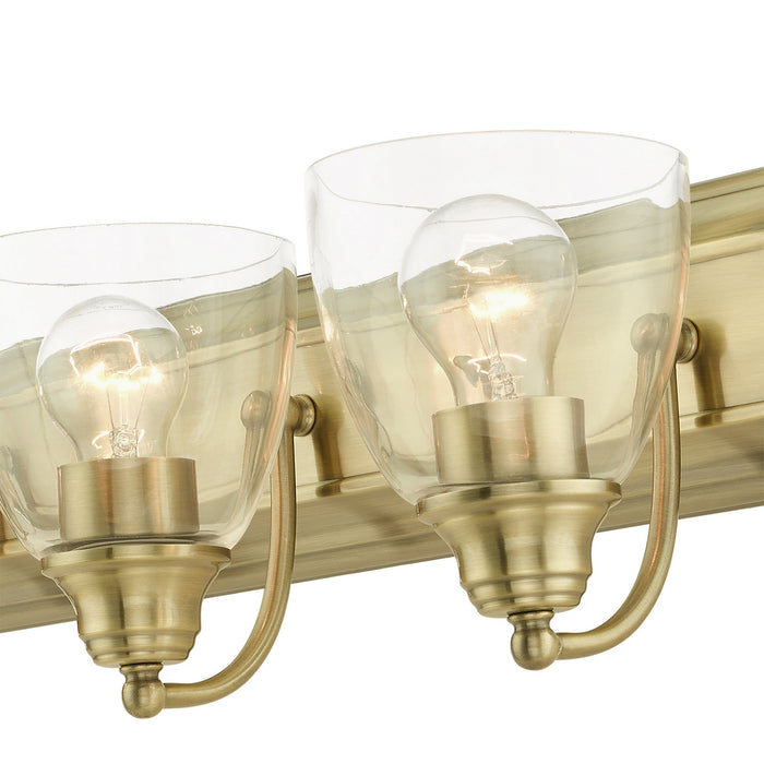 Livex Lighting - 17076-01 - Six Light Vanity - Birmingham - Antique Brass