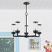 Livex Lighting - 20725-14 - Five Light Outdoor Chandelier - Hillcrest - Textured Black w/ Brushed Nickels