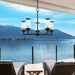 Livex Lighting - 20725-14 - Five Light Outdoor Chandelier - Hillcrest - Textured Black w/ Brushed Nickels