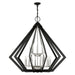 Livex Lighting - 40928-04 - 15 Light Foyer Chandelier - Prism - Black w/ Brushed Nickel Cluster