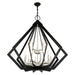 Livex Lighting - 40928-04 - 15 Light Foyer Chandelier - Prism - Black w/ Brushed Nickel Cluster