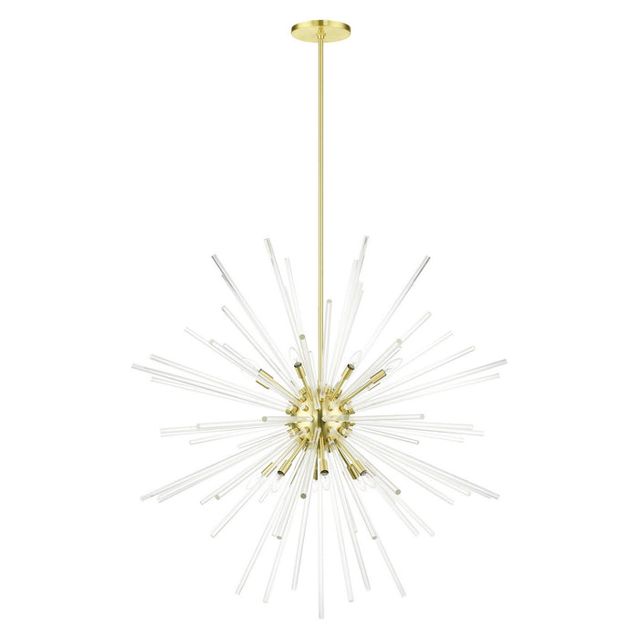 Livex Lighting - 41260-12 - 16 Light Foyer Pendant - Utopia - Satin Brass