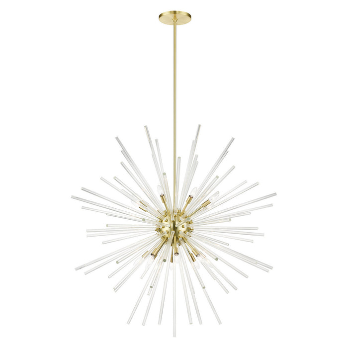Livex Lighting - 41260-12 - 16 Light Foyer Pendant - Utopia - Satin Brass