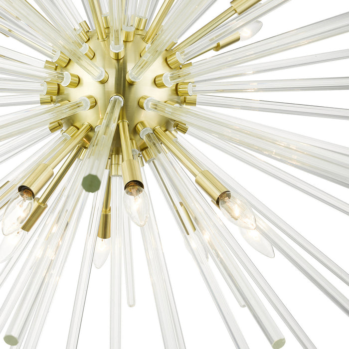 Livex Lighting - 41260-12 - 16 Light Foyer Pendant - Utopia - Satin Brass
