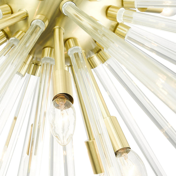 Livex Lighting - 41260-12 - 16 Light Foyer Pendant - Utopia - Satin Brass