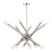 Livex Lighting - 45586-91 - 12 Light Chandelier - Stafford - Brushed Nickel w/ Black Chromes
