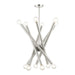 Livex Lighting - 45586-91 - 12 Light Chandelier - Stafford - Brushed Nickel w/ Black Chromes