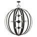 Livex Lighting - 46418-04 - 16 Light Foyer Chandelier - Modesto - Black w/ Brushed Nickels