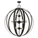 Livex Lighting - 46418-04 - 16 Light Foyer Chandelier - Modesto - Black w/ Brushed Nickels