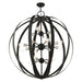 Livex Lighting - 46418-04 - 16 Light Foyer Chandelier - Modesto - Black w/ Brushed Nickels