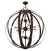 Livex Lighting - 46418-07 - 16 Light Foyer Chandelier - Modesto - Bronze w/ Satin Brasss