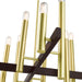 Livex Lighting - 49999-12 - 12 Light Chandelier - Helsinki - Satin Brass w/ Bronzes