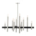 Livex Lighting - 49999-91 - 12 Light Chandelier - Helsinki - Brushed Nickel w/ Blacks