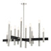 Livex Lighting - 49999-91 - 12 Light Chandelier - Helsinki - Brushed Nickel w/ Blacks