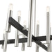 Livex Lighting - 49999-91 - 12 Light Chandelier - Helsinki - Brushed Nickel w/ Blacks