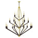 Livex Lighting - 51169-12 - 18 Light Foyer Chandelier - Beckett - Satin Brass & Bronze