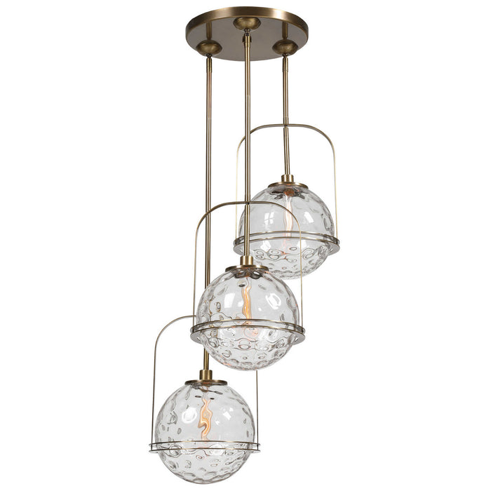 Uttermost - 21541 - Three Light Pendant - Mimas - Antique Brass