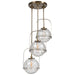 Uttermost - 21541 - Three Light Pendant - Mimas - Antique Brass