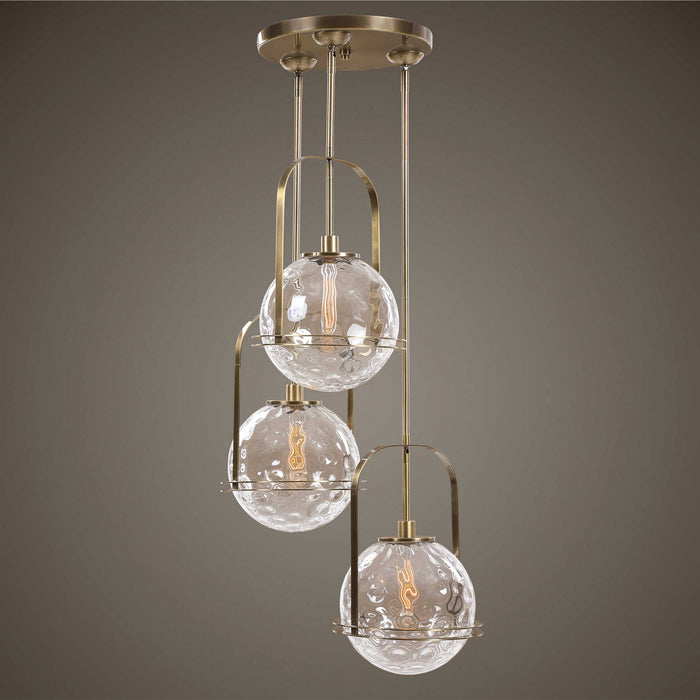 Uttermost - 21541 - Three Light Pendant - Mimas - Antique Brass