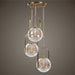 Uttermost - 21541 - Three Light Pendant - Mimas - Antique Brass