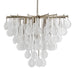 Uttermost - 21544 - Six Light Pendant - Goccia - Antiqued Bright Silver Leaf