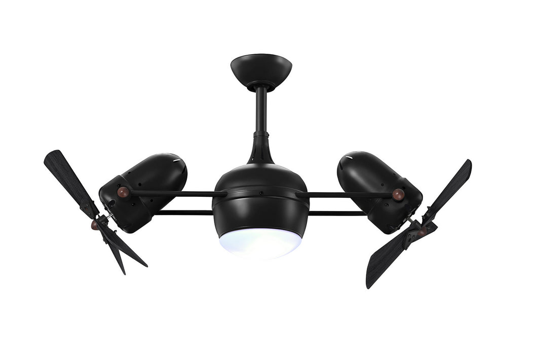 Matthews Fan Company - DGLK-BK-WDBK - 41 Inch Ceiling Fan - Dagny - Matte Black