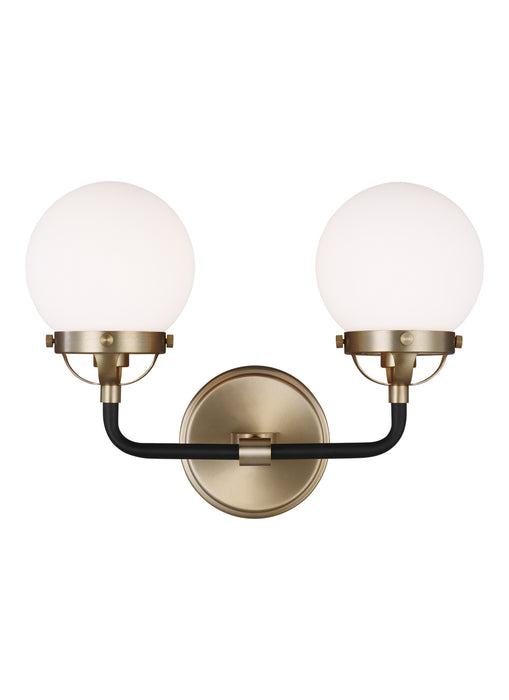 Visual Comfort Studio - 4487902EN-848 - Two Light Wall / Bath - Cafe - Satin Brass