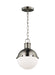 Visual Comfort Studio - 6177101-965 - One Light Mini Pendant - Hanks - Antique Brushed Nickel