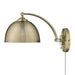 Golden - 3688-A1W AB-AB - One Light Swing Arm - Rey - Aged Brass