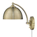 Golden - 3688-A1W AB-AB - One Light Swing Arm - Rey - Aged Brass