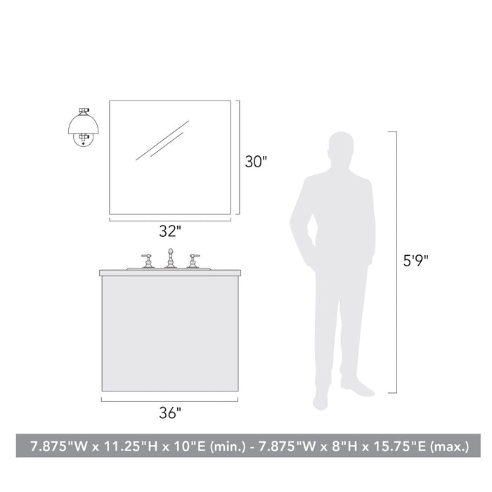 Golden - 3688-A1W BLK-AB - One Light Swing Arm - Rey - Matte Black