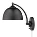 Golden - 3688-A1W BLK-BLK - One Light Swing Arm - Rey - Matte Black