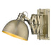 Golden - 3824-A1W AB-AB - One Light Swing Arm - Hawthorn - Aged Brass