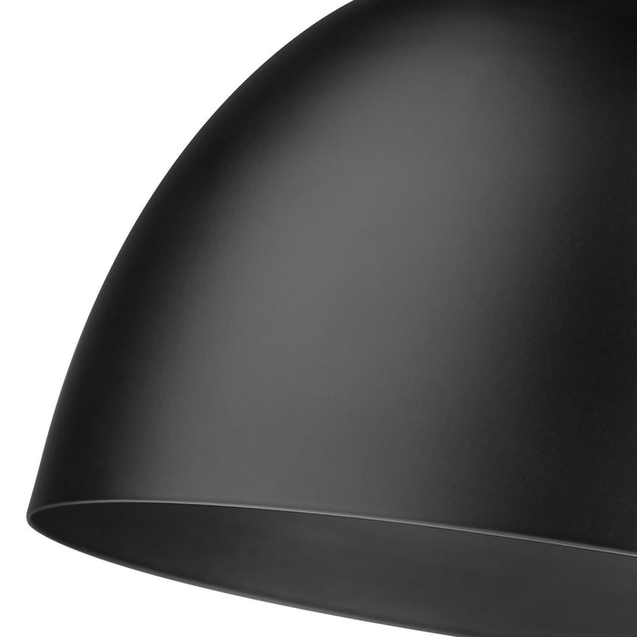 Golden - 3824-A1W BLK-BLK - One Light Swing Arm - Hawthorn - Matte Black