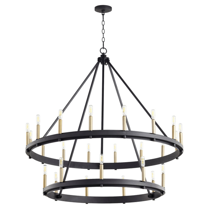 Quorum - 611-25-69 - 25 Light Chandelier - Aura - Textured Black