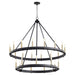 Quorum - 611-25-69 - 25 Light Chandelier - Aura - Textured Black
