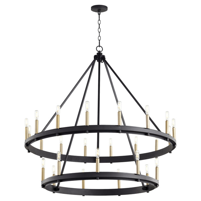 Quorum - 611-25-69 - 25 Light Chandelier - Aura - Textured Black