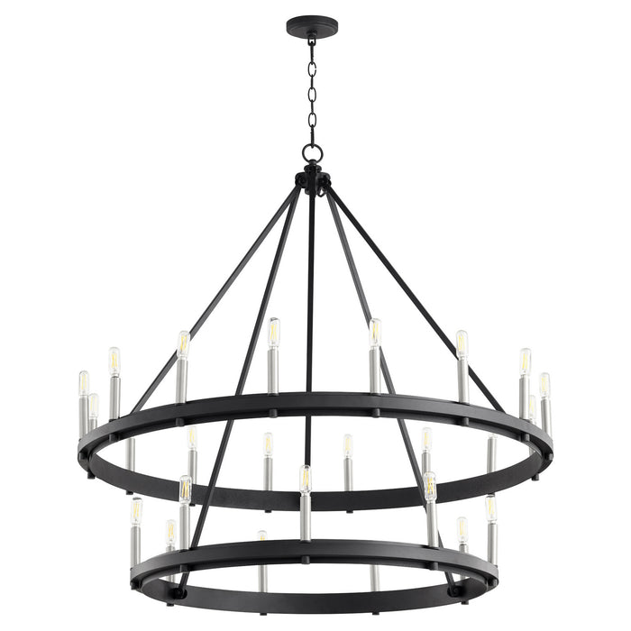 Quorum - 611-25-69 - 25 Light Chandelier - Aura - Textured Black