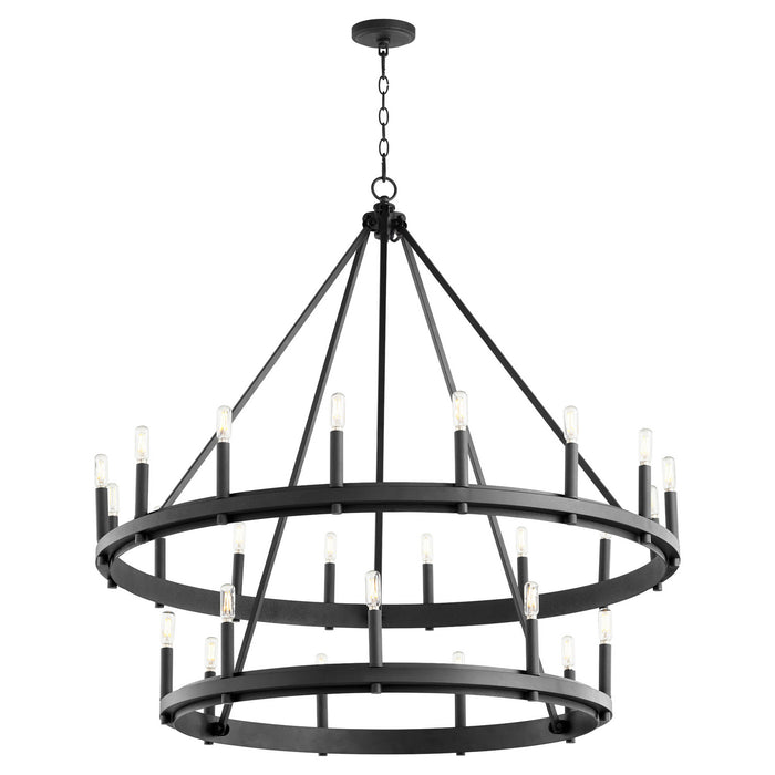 Quorum - 611-25-69 - 25 Light Chandelier - Aura - Textured Black
