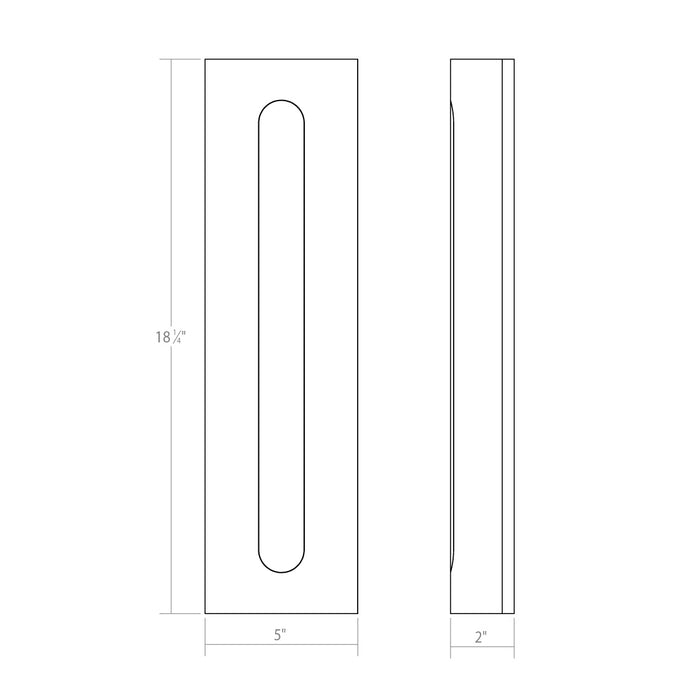 Sonneman - 7440.74-WL - LED Wall Sconce - Porta - Textured Gray